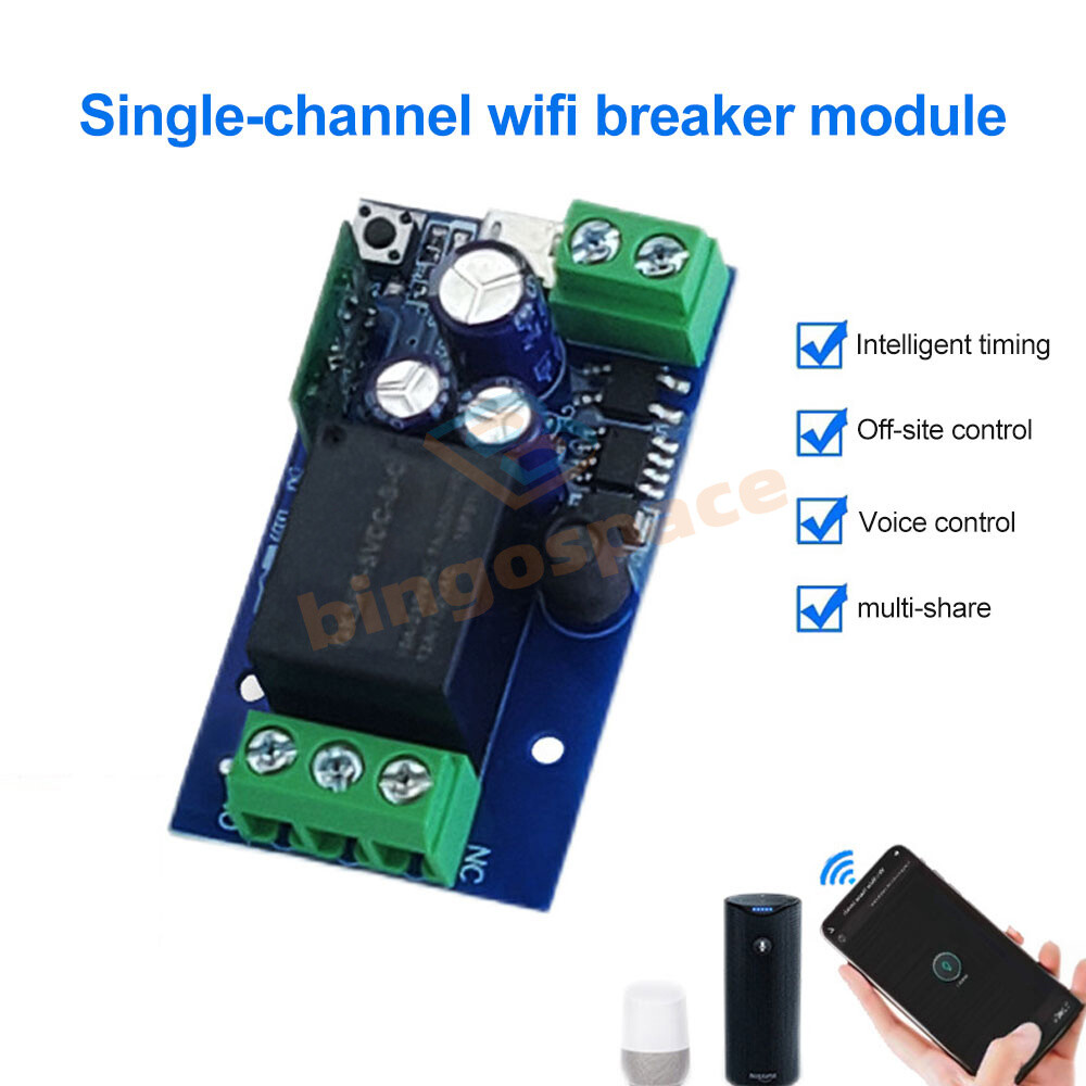 DC5V USB Smart WIFI On/Off Switch Single Relay Wireless Remote Control Switch US