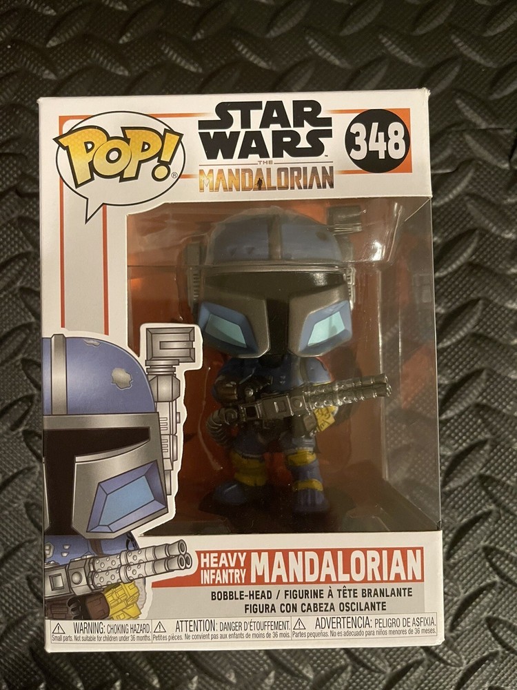 Vintage Funko Pop Star Wars Heavy Infantry Mandalorian #348 NIB Mint