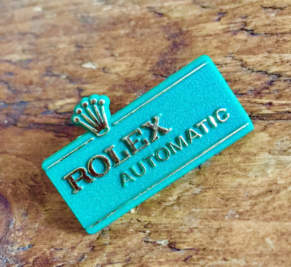 Vintage 1970s Rolex Display Plaque for Submariner GMT Explorer Sea Dweller Automatic