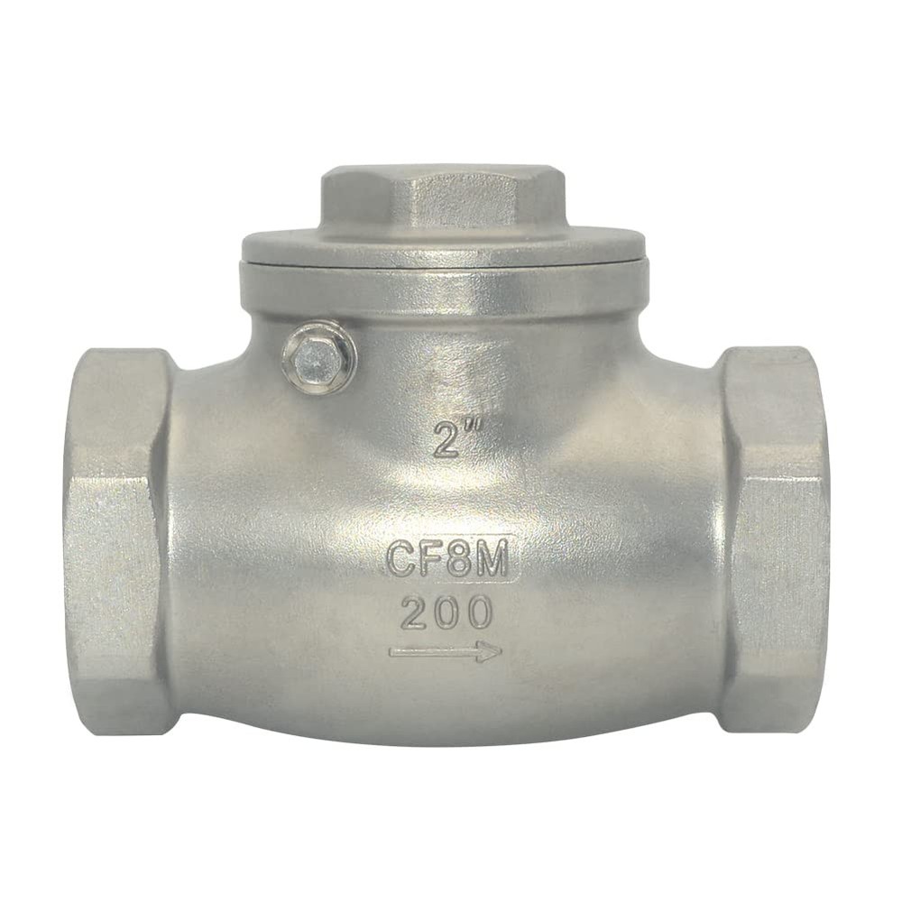 2 Inch SS316 NPT Swing Check Valve 200 PSI WOG PN16 CF8M
