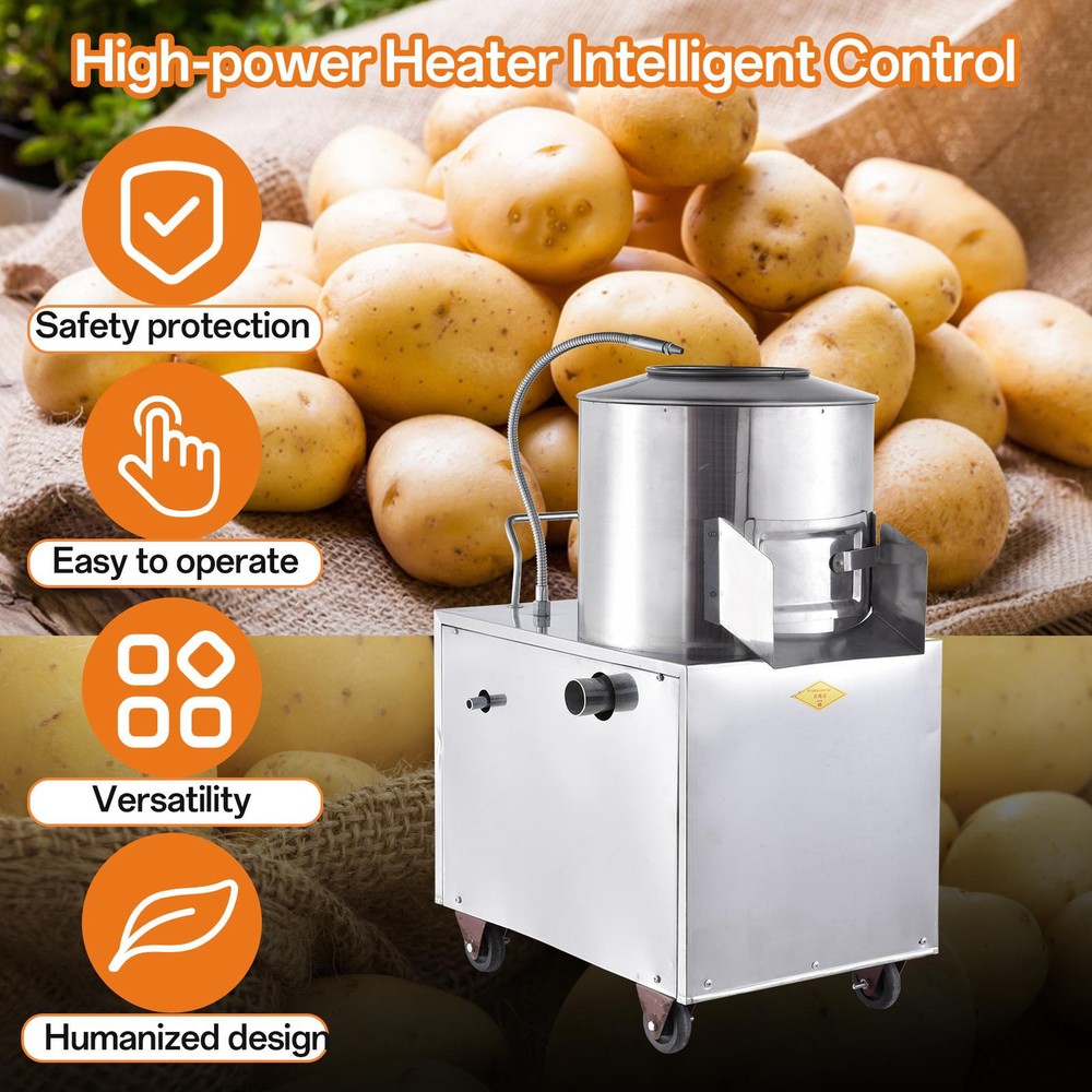 Commercial Electric Potato Peeling Machine Automatic Sweet Potato/Cassava Peeler