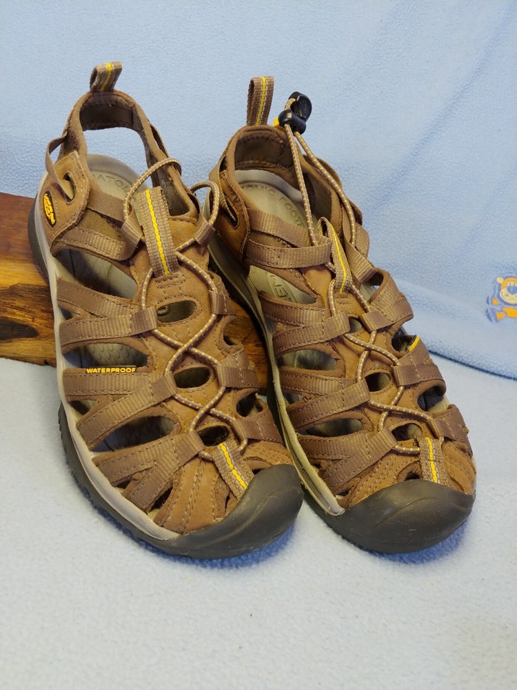 KEEN Whisper Womens Size 8 Waterproof Brown Sport Sandals