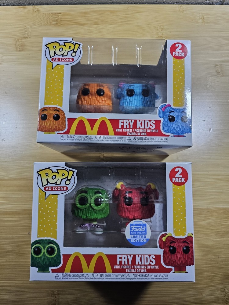 Funko POP! 2 Pack McDonalds FRY KIDS Regular & Limited Edition + Protector