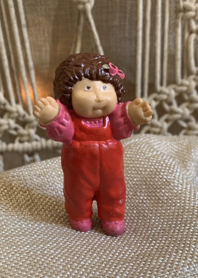 RARE Vintage Posable Mini Cabbage Patch Figure Doll 1984 GIFT IDEA Toy Brown Eye