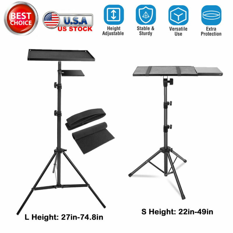 Projector Tripod Stand Adjustable Studio DJ Laptop Camera Floor Holder Anti-Slip