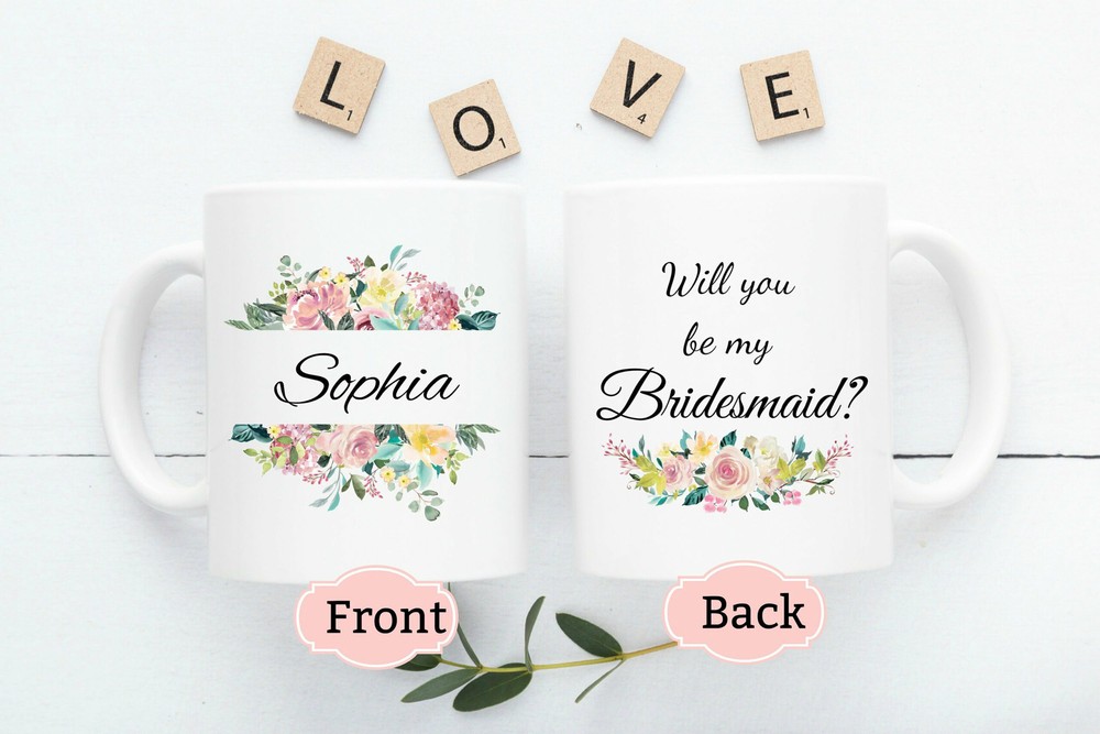 Personalized Bridesmaid Mug Bride Tribe Mug Bride Squad Bridesmaid Cup