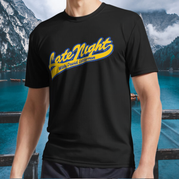 New Shirt DAVID LETTERMAN CLASSIC LOGO - Logo Active T-Shirt Funny Size S to 5XL