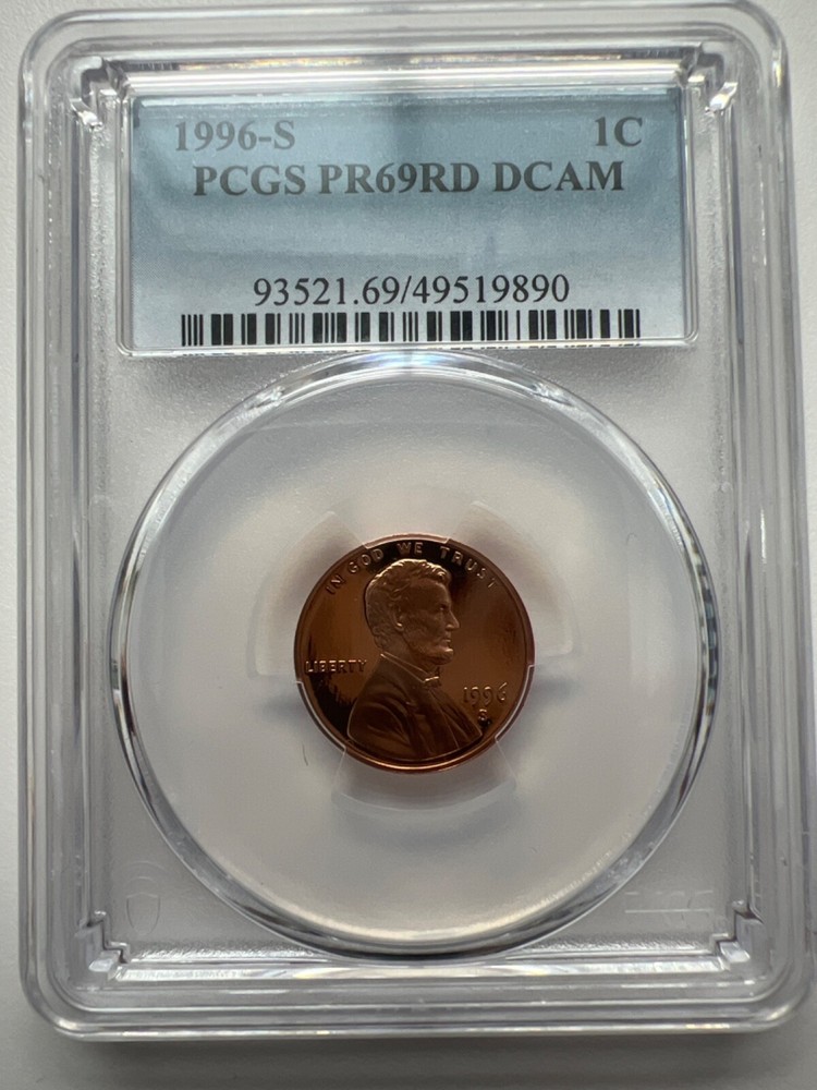 1996 S Lincoln Memorial Cent PCGS Certified Rare Coin