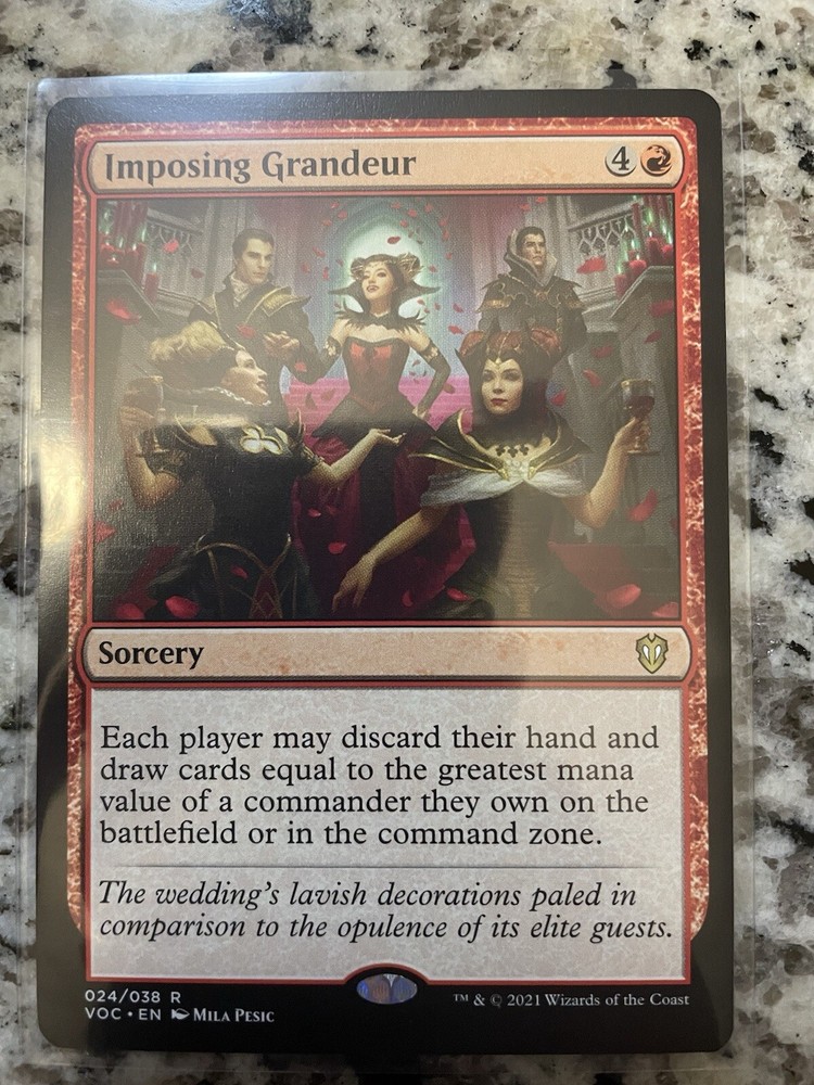 MTG - Imposing Grandeur Commander Innistrad: Crimson Vow REGULAR RARE #24/38 NM