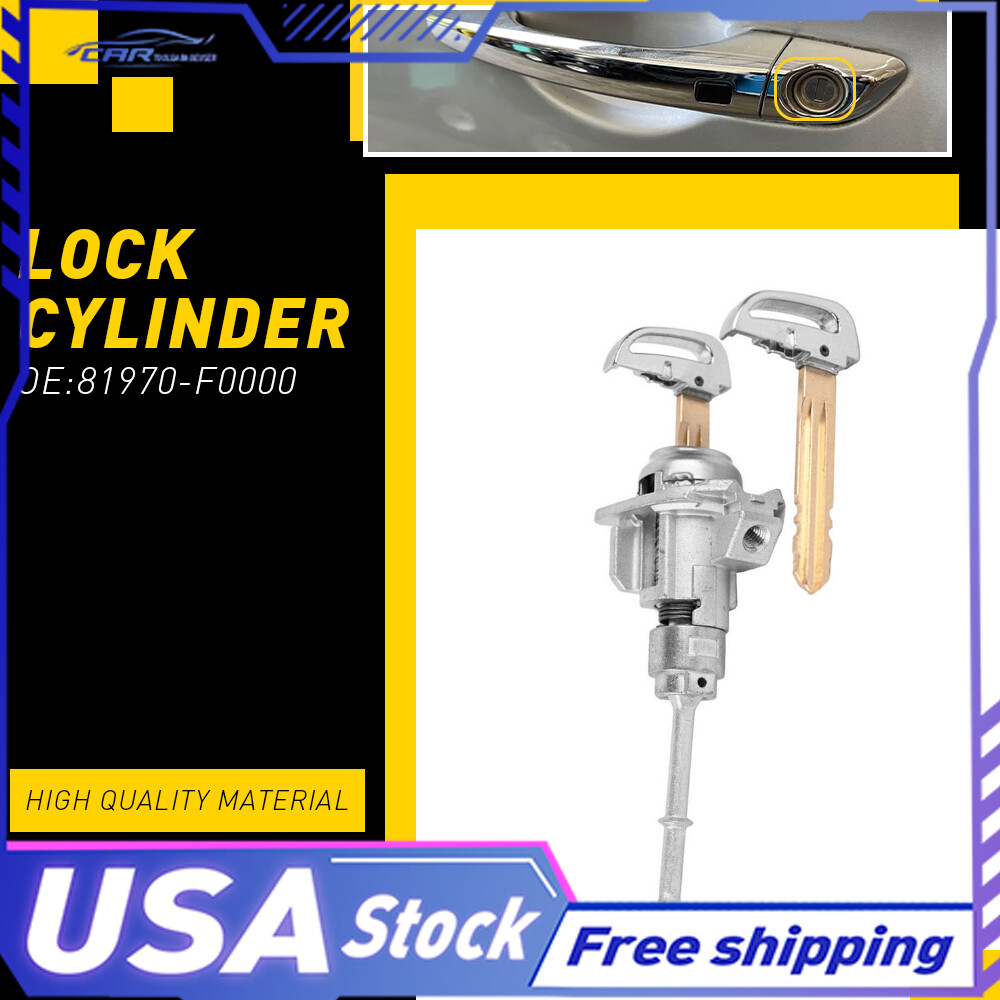 2017-2020 Hyundai Elantra Driver Side Door Lock Cylinder with 2 FL Keys