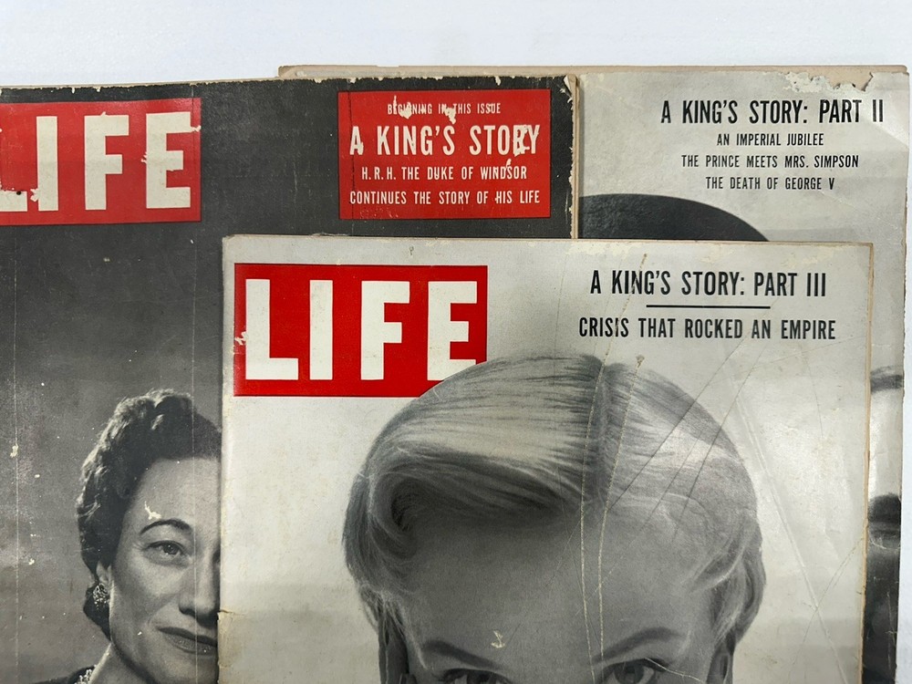 Life Magazine’s 1950 A King’s Story Volumes 1-3 Lot of 3 Vintage Magazines