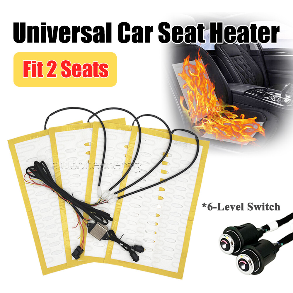 Universal Car Seat Heater Kit Alloy Wire Car Seat Heating Pads 3 Levels Switch