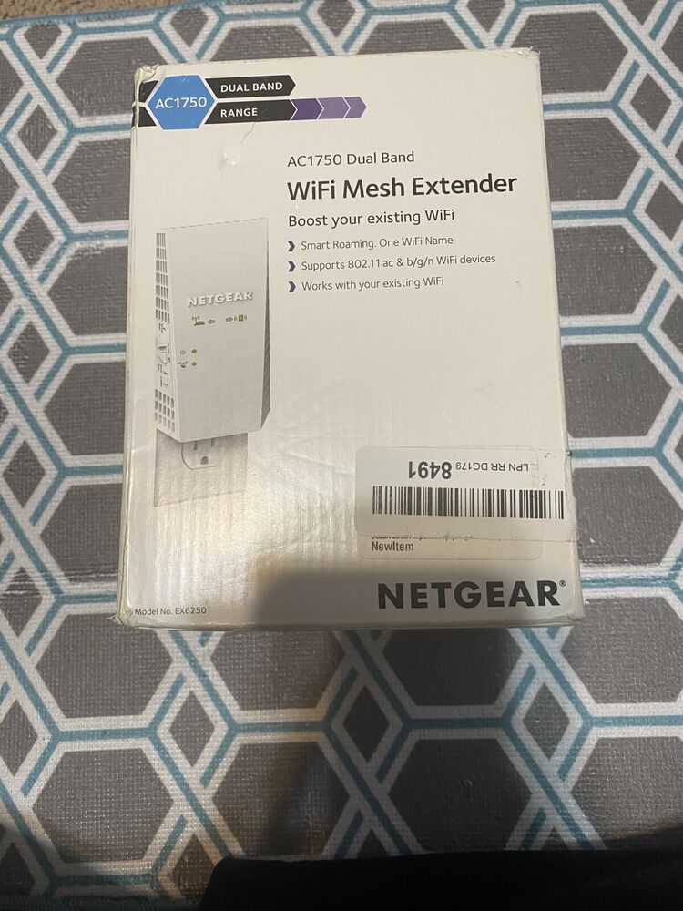 NETGEAR EX6250 AC1750 Dual-Band Wi-Fi Mesh Range Extender