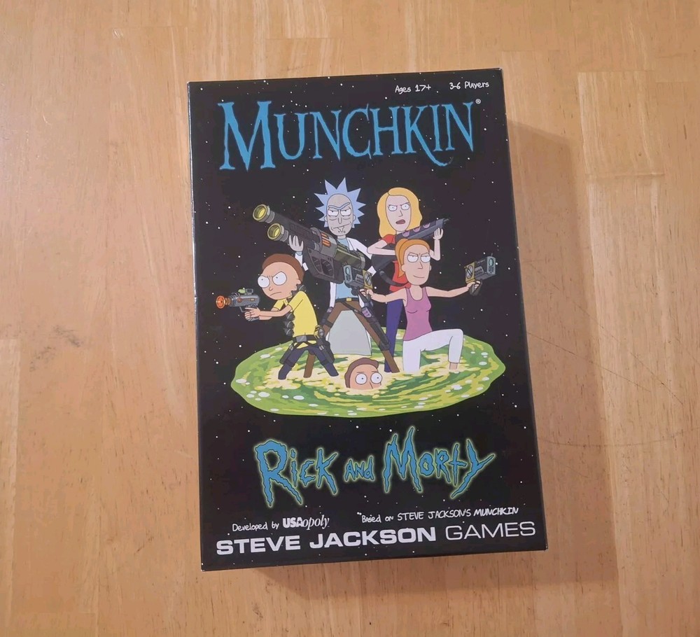 Munchkin Rick and Morty Card Game - Steven Jackson Games - 100% Complete