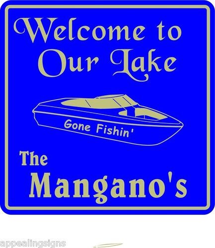 Personalized Lake Sign  #6 Welcome Home Decor Nautical Custom Gift USA Made
