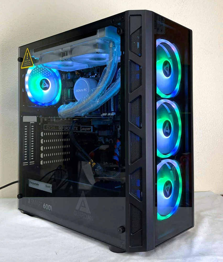 Gaming Pc Computer Core i7 Nvidia GTX 1660-SSD 16 RAM Liquid Cooler WIN 10 HDMI