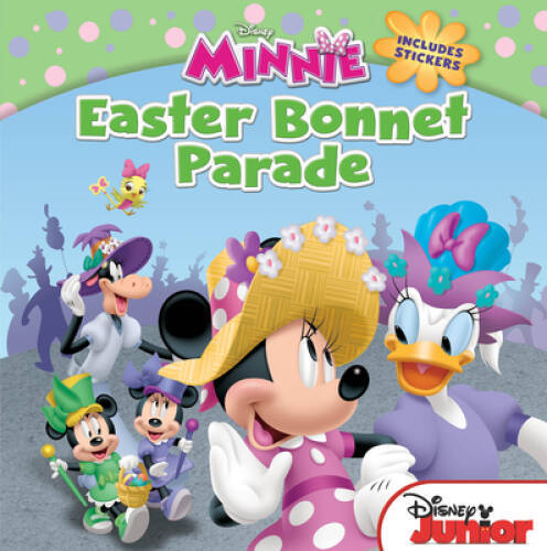 Minnie Easter Bonnet Parade Book with Stickers Disney Junior - Good Condition