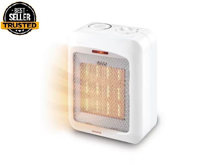9.44 In. Electric Small Ceramic Room Heater, Overheat Protection, Tip over Auto