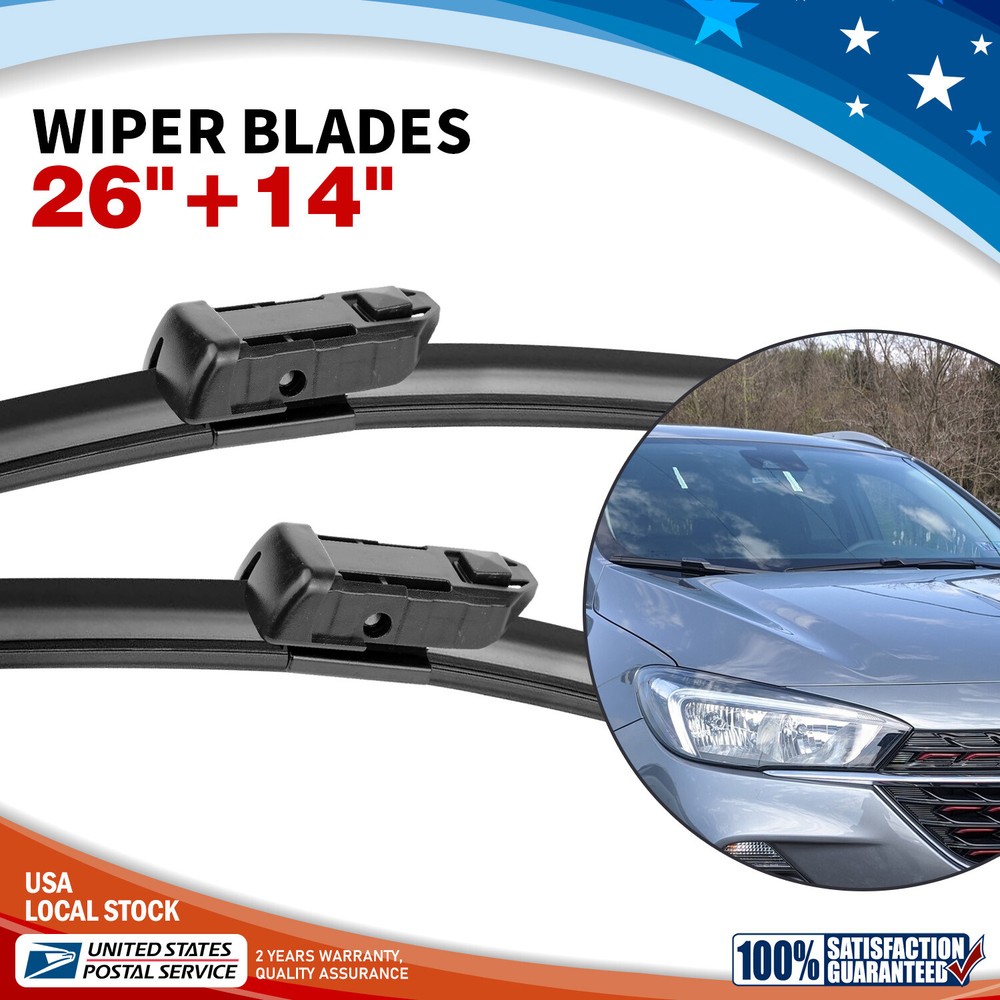 Set of 2 Direct Connect OEM Quality Wiper Blades 26in 14in Front Left Right
