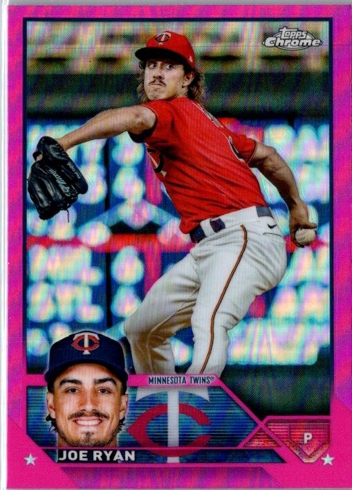 2023 Topps Chrome JOE RYAN #37 Pink Refractor TWINS