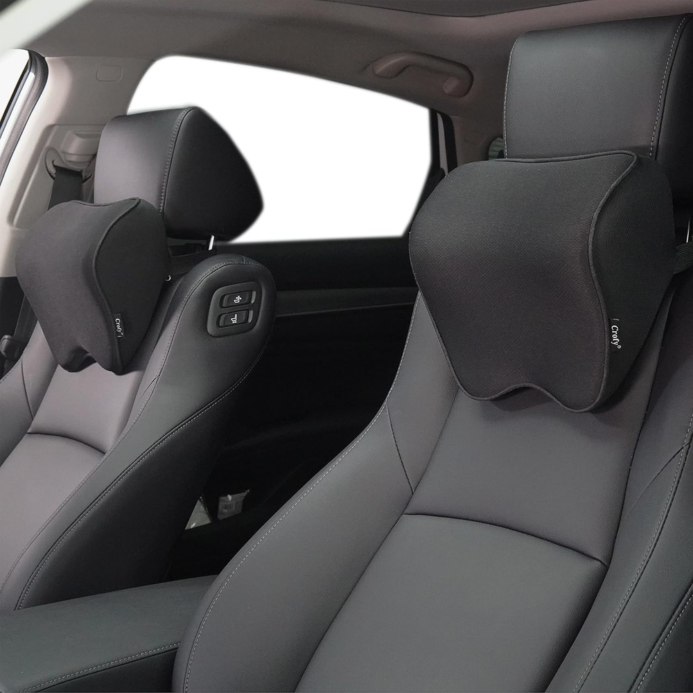 2 Pack Soft Adjustable Car Neck Pillow for Comfortable Driving