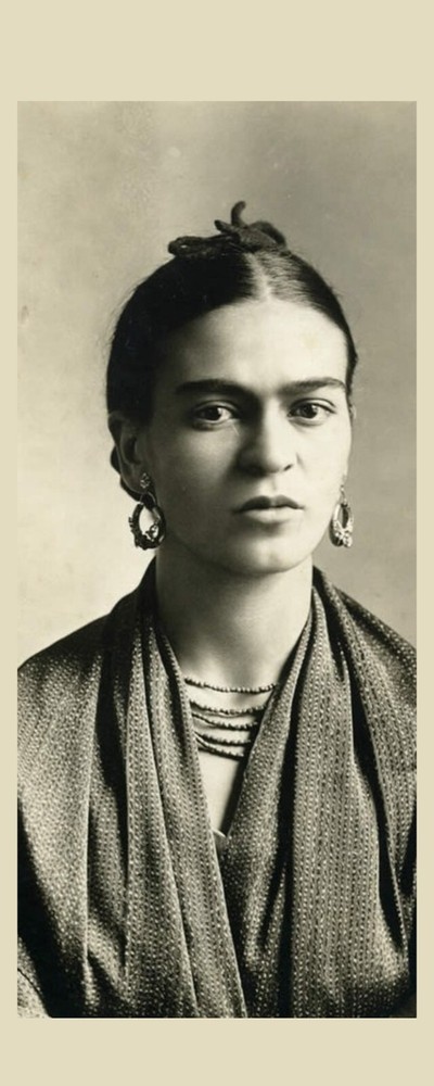 Frida Kahlo #2 - Artist - Laminated Photo Bookmark - 2.5 x 6 in