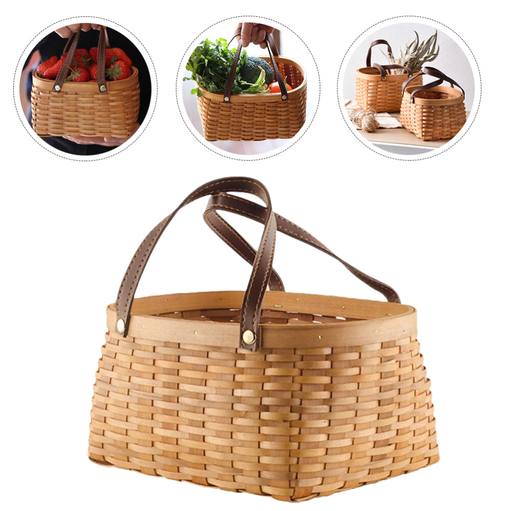 Elegant Woven Flower Basket for Brides, Parties, and Home Decor