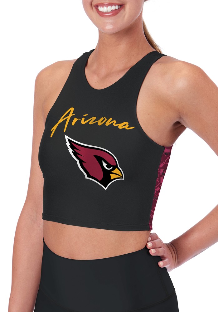 Certo By Northwest NFL Women's Arizona Cardinals Crosstown Midi Bra, Black