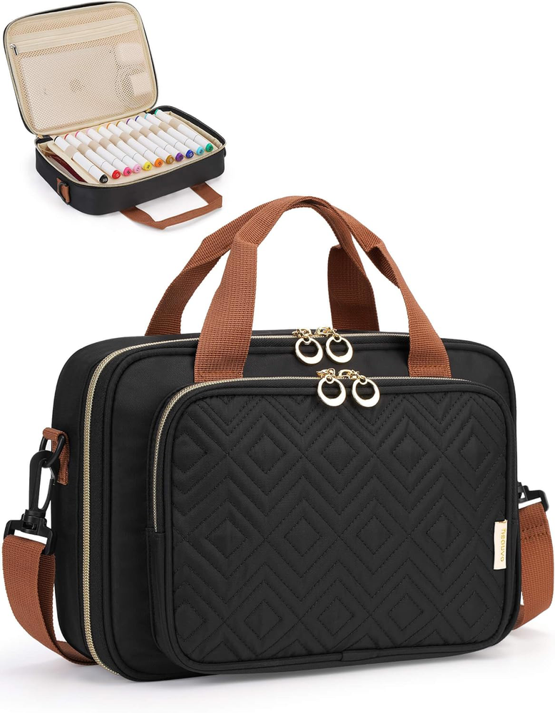 Black Zipper Pocket Bible Cover for Women with Shoulder Strap  