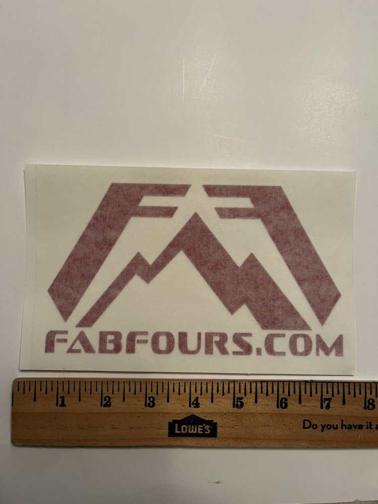 Authentic Original Fab Fours Stickers for NHRA Hot Rod NASCAR INDY Racing