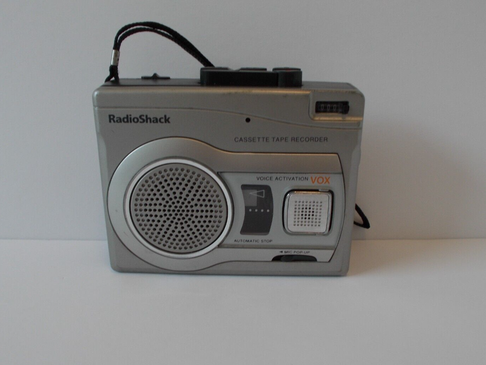VTG RadioShack Cassette Tape Recorder Voice Activation VOX Untested
