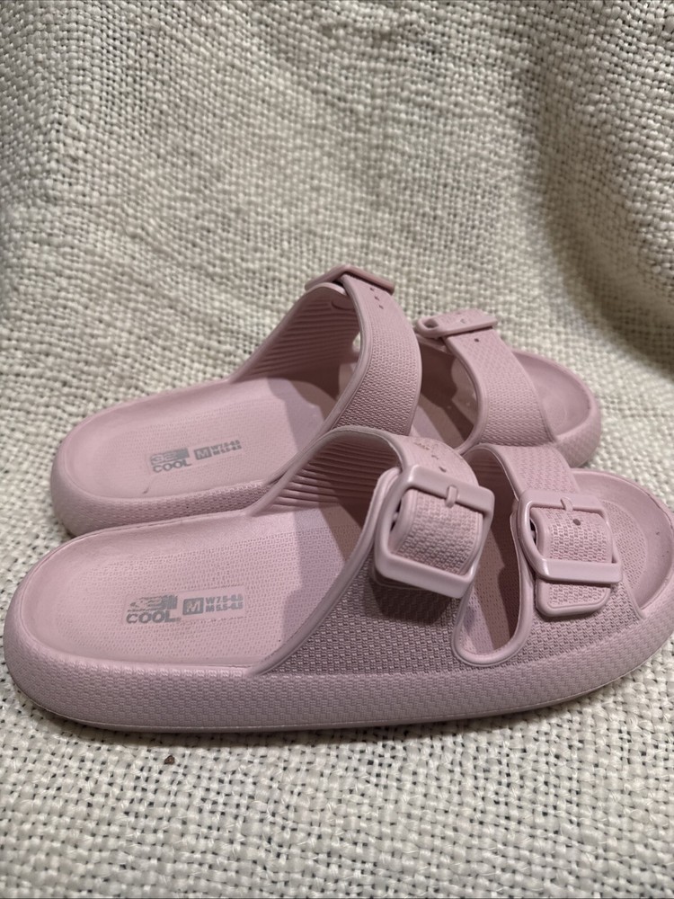 Cushionaire Womens Fame Recovery Cloud Slide + Comfort US 8 Pink  Slip On NWOT