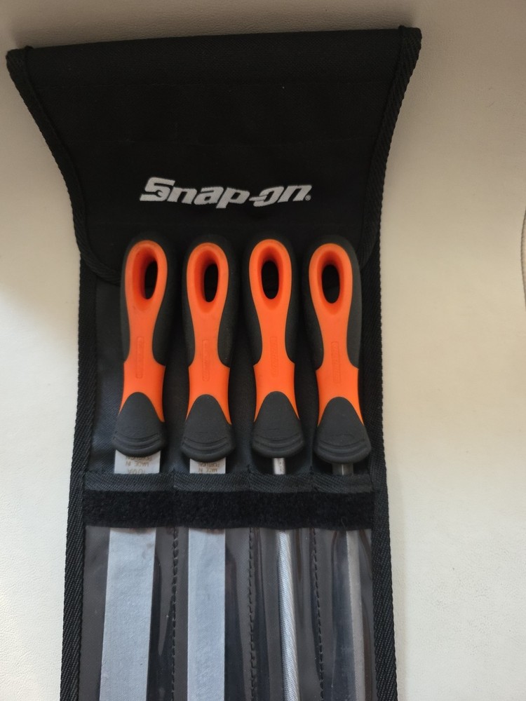 Snap On Tools 4-pc Soft Grip Handle Mixed File Set SGFMX104