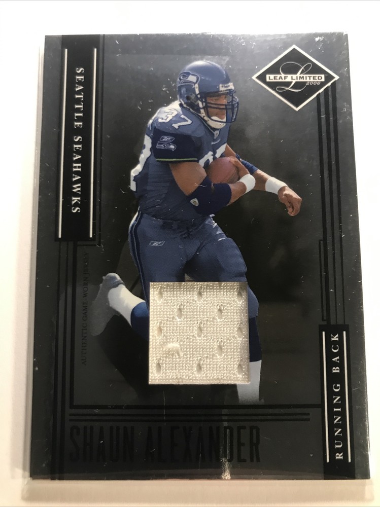 Shaun Alexander 2008 Limited GAME USED JERSEY PATCH SP SEAHAWKS HOF /50