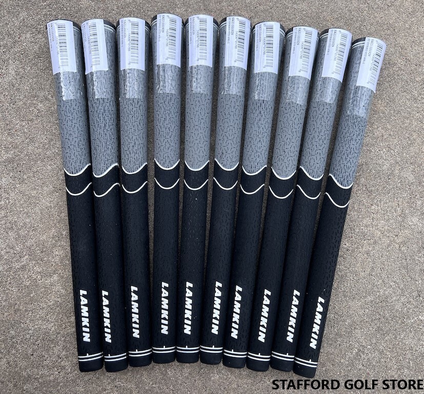 Lamkin ST+ Hybrid Golf Swing Grips Standard+/Midsize+ Core .600 Round Gray/Black