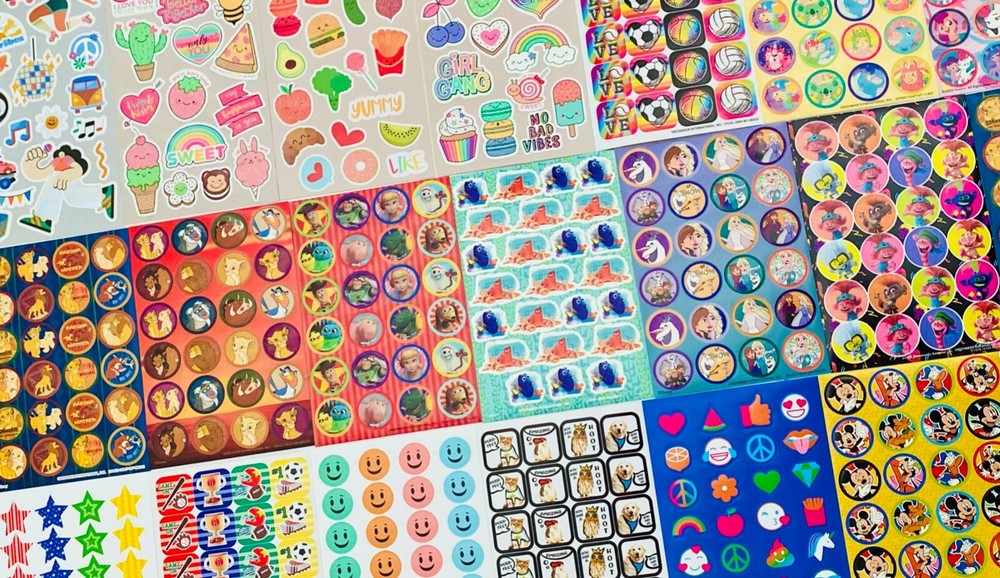 1119+ Sticker Collection Lot Hallmark Sandylion Disney Kids Squad NickJr + More