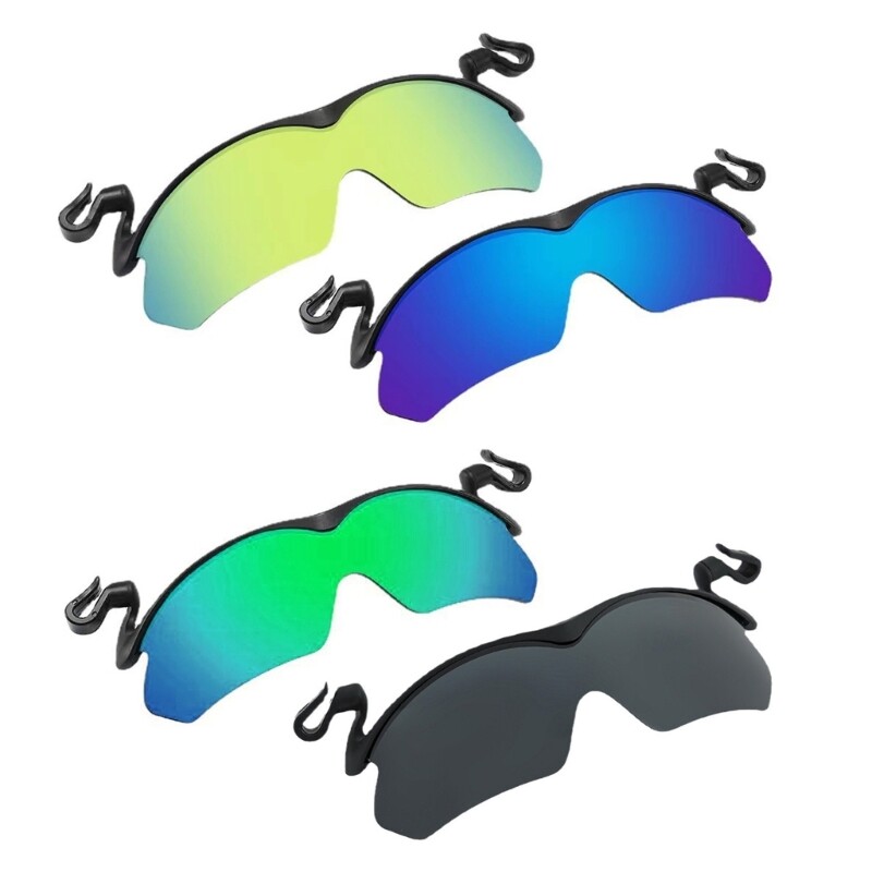 Clip-On Polarized Sports Sunglasses with Comfortable Nose Pad