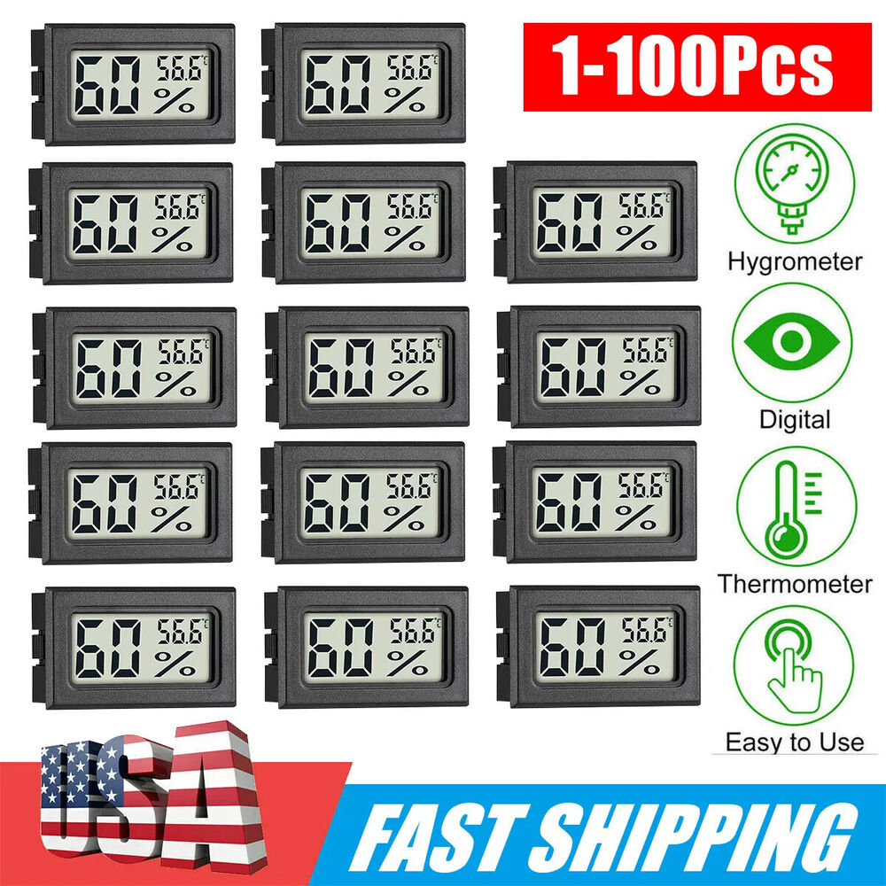 5/20 Humidity Meter Thermometer Digital LCD Indoor Temperature Hygrometer Tester