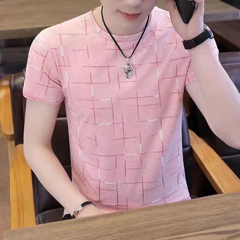 Short Sleeve T-Shirt Men's Trendy Print  Men casual T-shirt