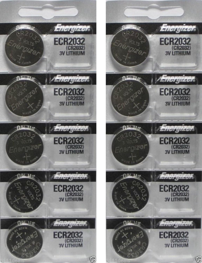 Energizer CR2032 3V Lithium Coin Battery 40 Pack, Long-Lasting for Watches