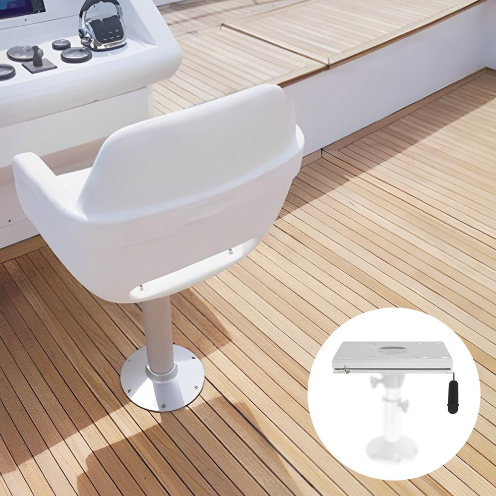 Adjustable Locking Boat Seat Pedestal Adjustable Heavy Duty Universal