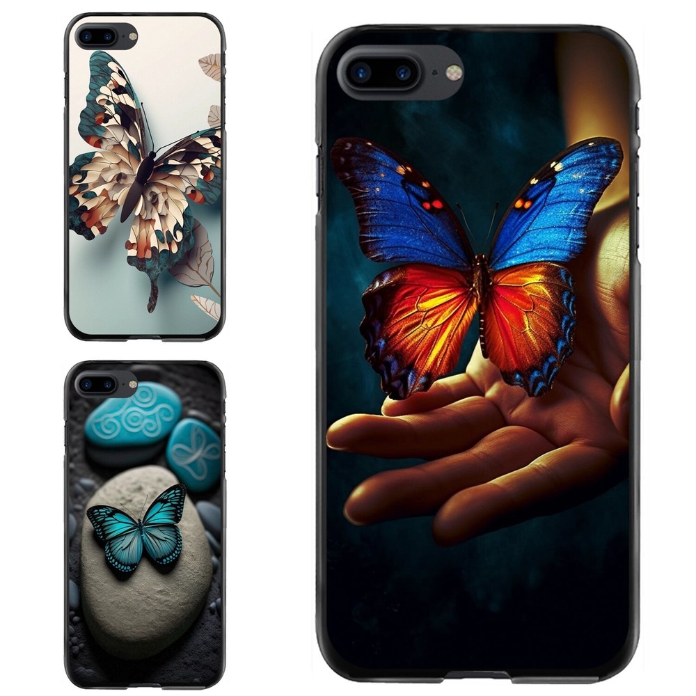 TPU Phone Cover For iPhone XS XR 6 7 8 Plus SE 2nd 3rd format stunning butterfly