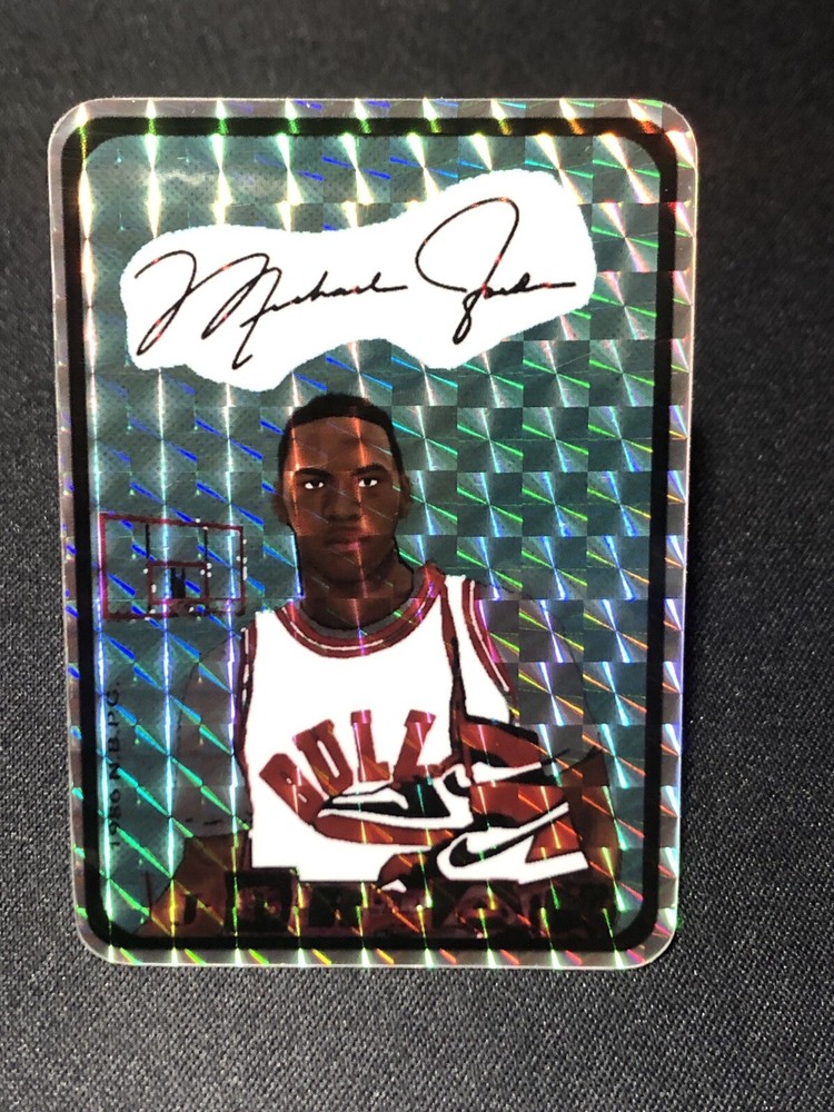 Michael Jordan 86 Prism Blue Vending Machine Sticker Card Basketball
