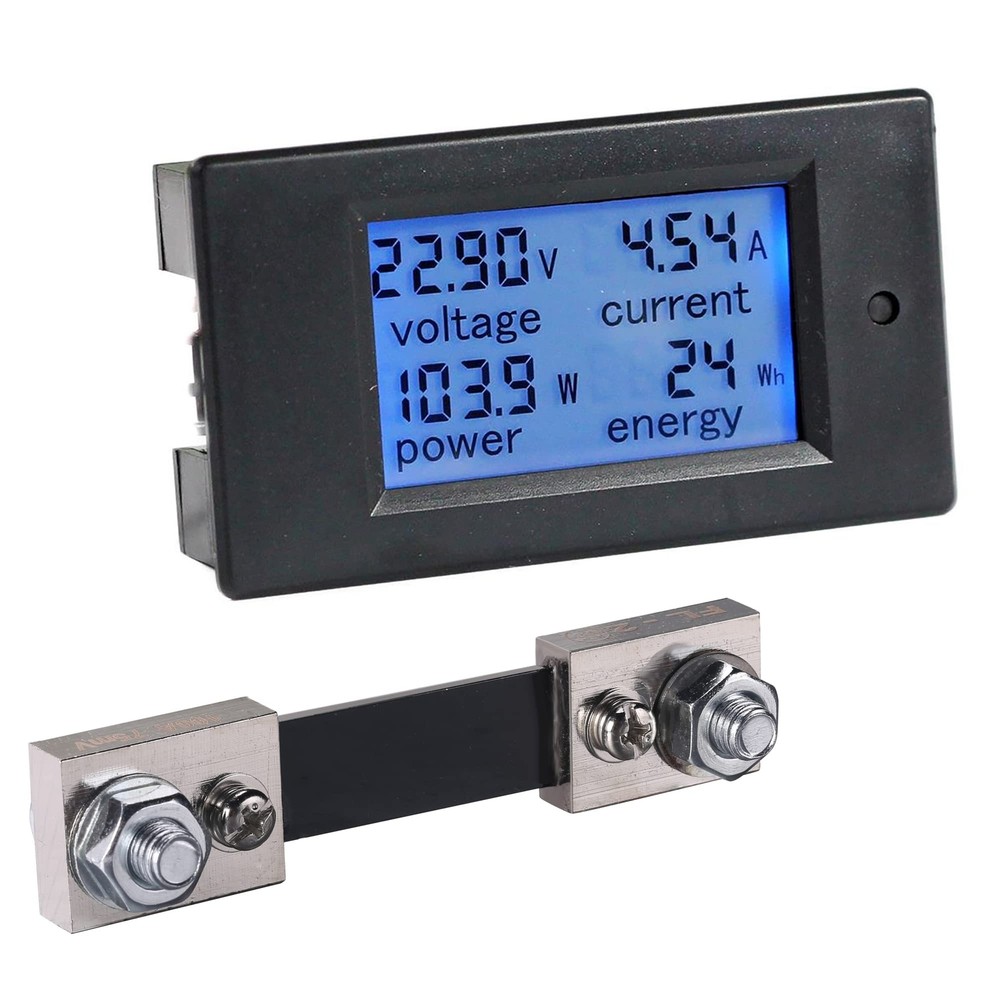 DC 6.5-100V 0-100A LCD Display Digital Current Voltage Power Energy Meter Mul...