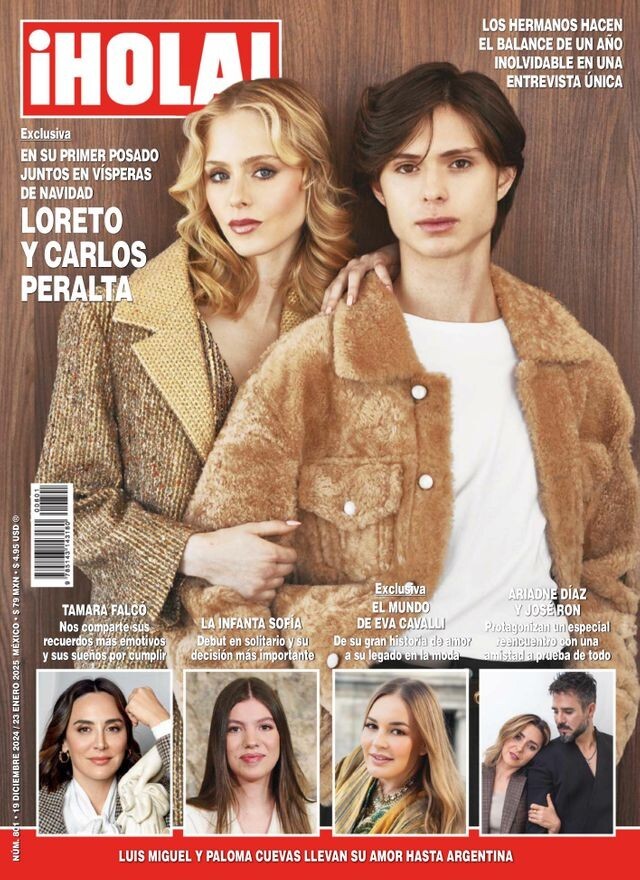NEW DEC 2024 Loreto Peralta & Carlos Peralta HOLA Mexico Magazine BRAND NEW