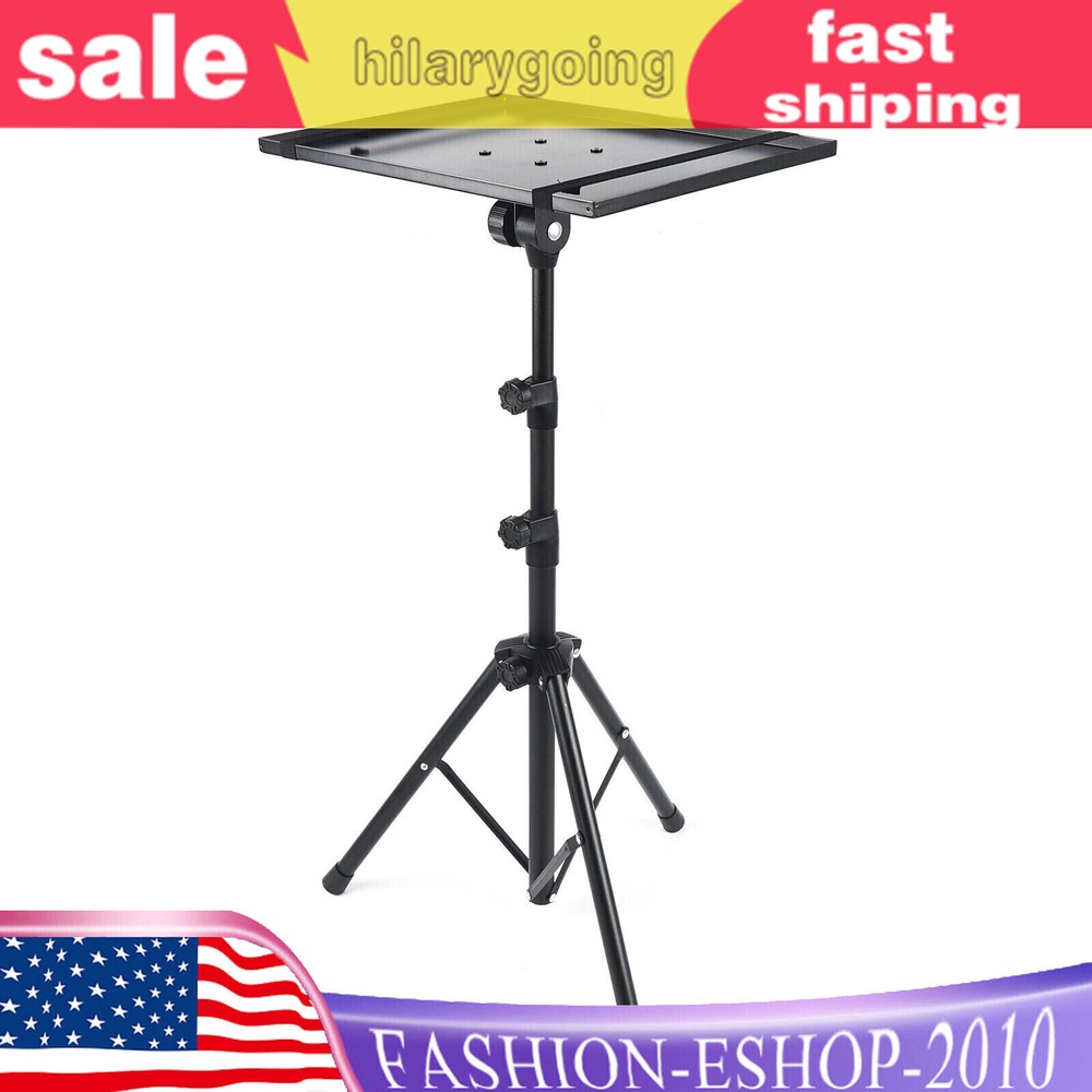 Mobile Projector Floor Tripod Stand Adjustable Height Laptop Holder with Tray
