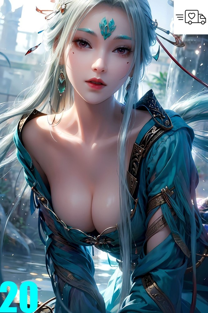 AI Art Digital Background Desktop Image China Girl by ku542583-5