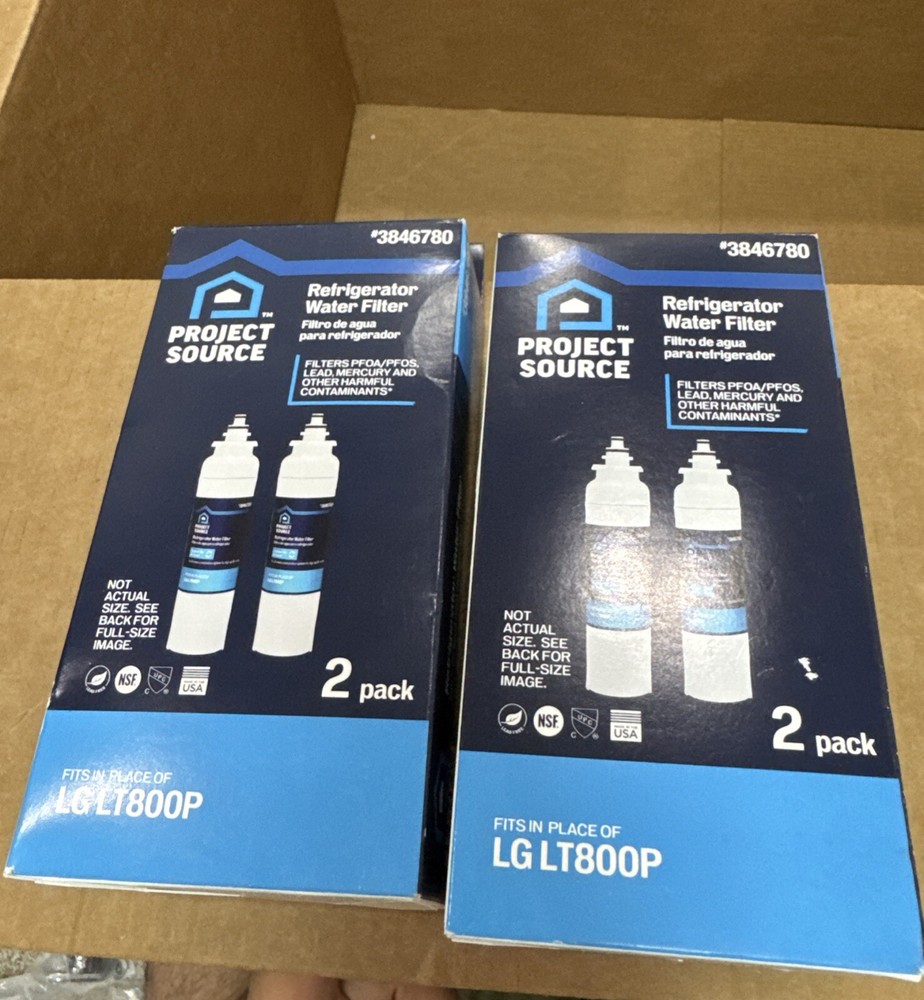 Lot Of 2x Refrigerator Water filter 2packs Each LG LT 800P *4 Total*