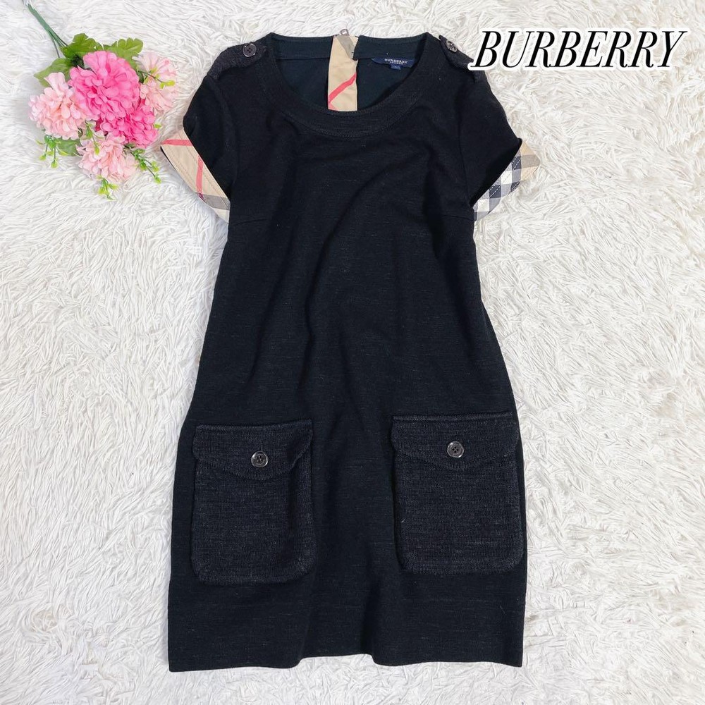 Burberry London Nova Check Short Sleeve One-Piece Knit Dress - Size & Style