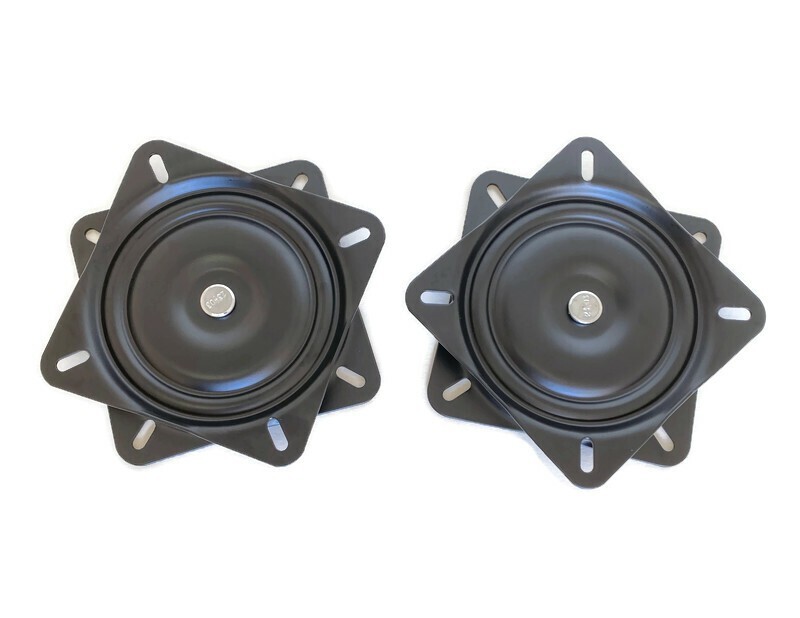 Two  5 1/4X5 1/4 Full Ball Bearings Heavy Duty Universal Swivel Seat Base Mount
